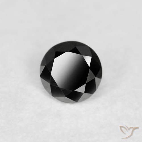9,17 ctw natürlicher Schwarz Diamant, Runden, Lichtundurchlässig