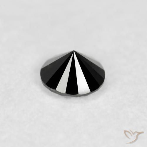 9,17 ctw natürlicher Schwarz Diamant, Runden, Lichtundurchlässig