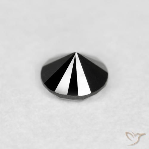 9,17 ctw natürlicher Schwarz Diamant, Runden, Lichtundurchlässig