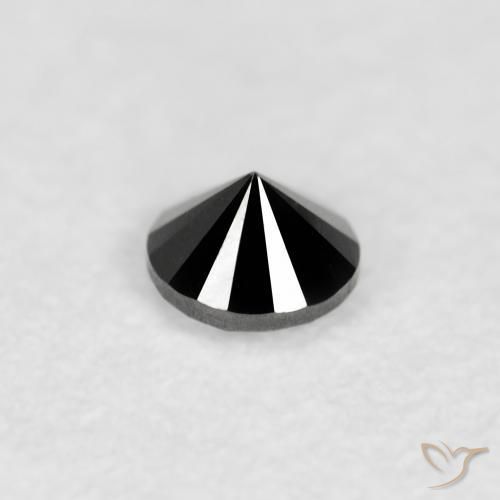 9,17 ctw natürlicher Schwarz Diamant, Runden, Lichtundurchlässig