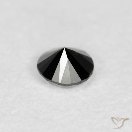9,17 ctw natürlicher Schwarz Diamant, Runden, Lichtundurchlässig