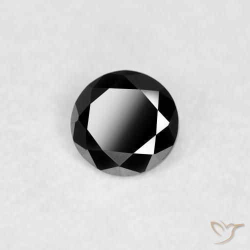 9,17 ctw natürlicher Schwarz Diamant, Runden, Lichtundurchlässig