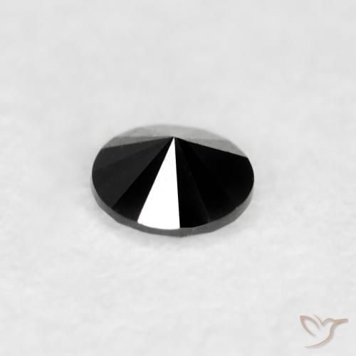 9,17 ctw natürlicher Schwarz Diamant, Runden, Lichtundurchlässig