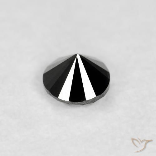 9,17 ctw natürlicher Schwarz Diamant, Runden, Lichtundurchlässig