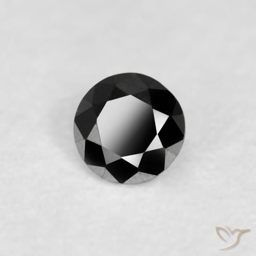 9,17 ctw natürlicher Schwarz Diamant, Runden, Lichtundurchlässig