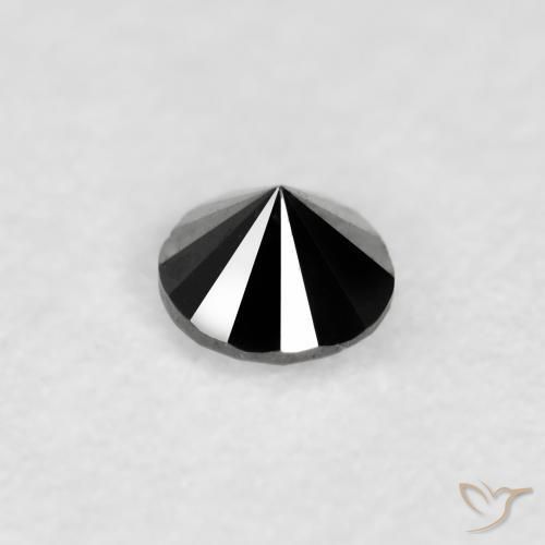 9,17 ctw natürlicher Schwarz Diamant, Runden, Lichtundurchlässig