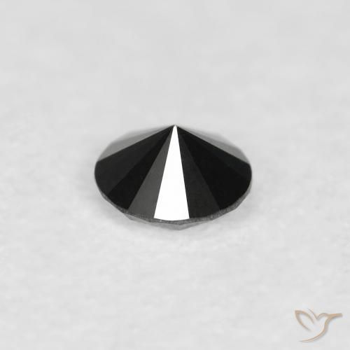 9,17 ctw natürlicher Schwarz Diamant, Runden, Lichtundurchlässig
