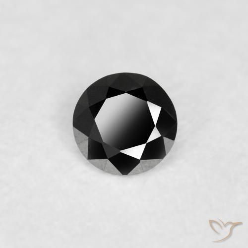 9,17 ctw natürlicher Schwarz Diamant, Runden, Lichtundurchlässig
