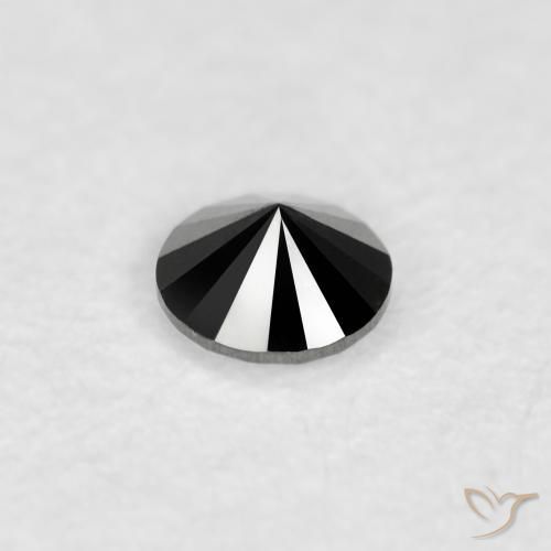 9,17 ctw natürlicher Schwarz Diamant, Runden, Lichtundurchlässig