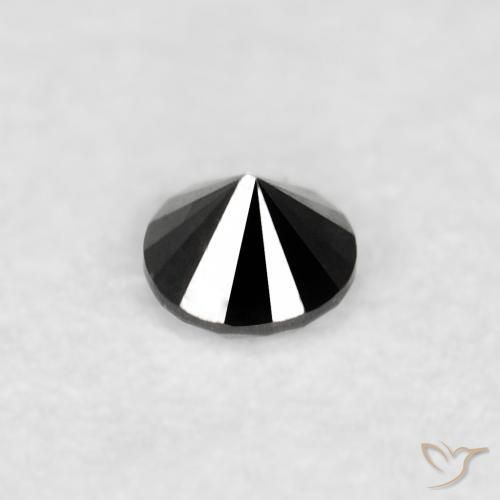 9,17 ctw natürlicher Schwarz Diamant, Runden, Lichtundurchlässig