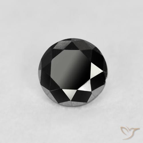9,17 ctw natürlicher Schwarz Diamant, Runden, Lichtundurchlässig