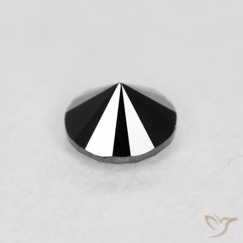 9,17 ctw natürlicher Schwarz Diamant, Runden, Lichtundurchlässig