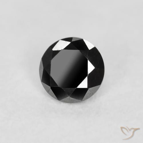 9,17 ctw natürlicher Schwarz Diamant, Runden, Lichtundurchlässig