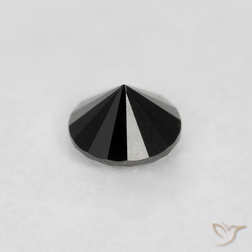 9,17 ctw natürlicher Schwarz Diamant, Runden, Lichtundurchlässig
