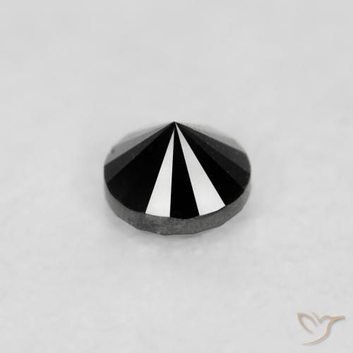 9,17 ctw natürlicher Schwarz Diamant, Runden, Lichtundurchlässig