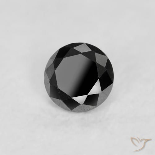 9,17 ctw natürlicher Schwarz Diamant, Runden, Lichtundurchlässig