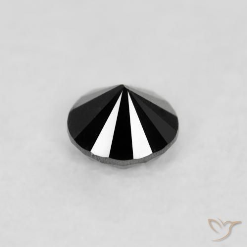 9,17 ctw natürlicher Schwarz Diamant, Runden, Lichtundurchlässig