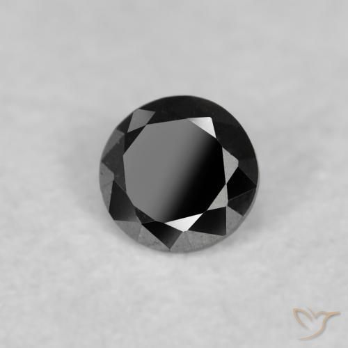 9,17 ctw natürlicher Schwarz Diamant, Runden, Lichtundurchlässig