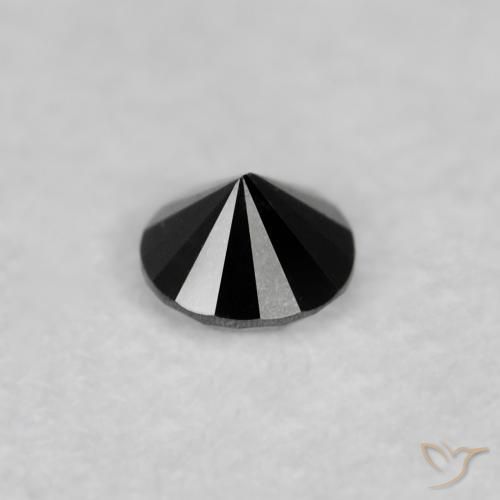 9,17 ctw natürlicher Schwarz Diamant, Runden, Lichtundurchlässig