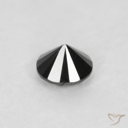 9,17 ctw natürlicher Schwarz Diamant, Runden, Lichtundurchlässig
