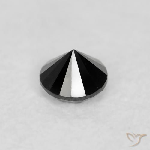9,17 ctw natürlicher Schwarz Diamant, Runden, Lichtundurchlässig
