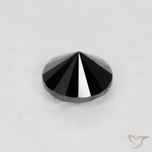 9,17 ctw natürlicher Schwarz Diamant, Runden, Lichtundurchlässig