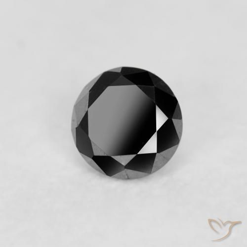 9,17 ctw natürlicher Schwarz Diamant, Runden, Lichtundurchlässig