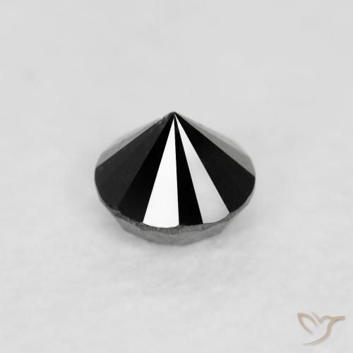 9,17 ctw natürlicher Schwarz Diamant, Runden, Lichtundurchlässig