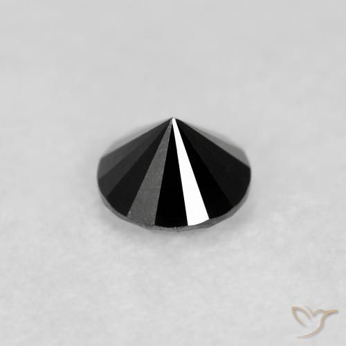 9,17 ctw natürlicher Schwarz Diamant, Runden, Lichtundurchlässig