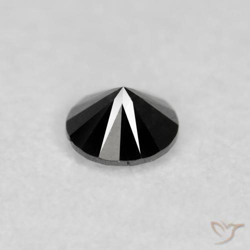 9,17 ctw natürlicher Schwarz Diamant, Runden, Lichtundurchlässig
