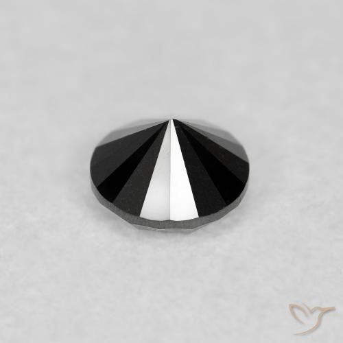 9,17 ctw natürlicher Schwarz Diamant, Runden, Lichtundurchlässig