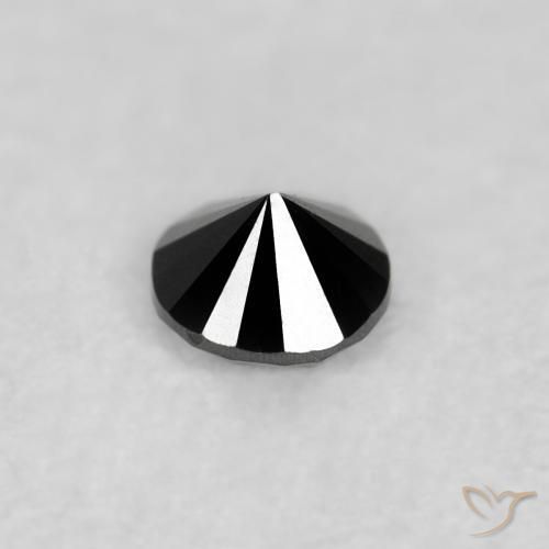 9,17 ctw natürlicher Schwarz Diamant, Runden, Lichtundurchlässig