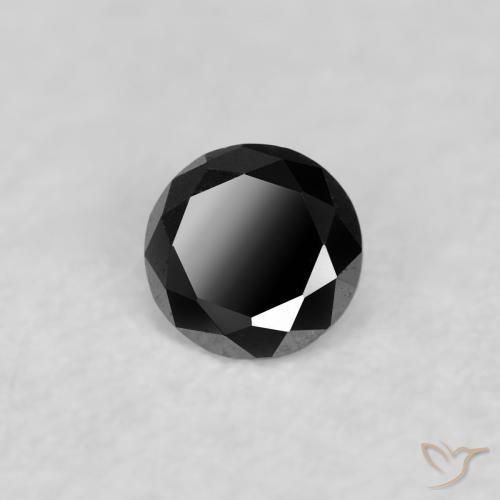 9,17 ctw natürlicher Schwarz Diamant, Runden, Lichtundurchlässig