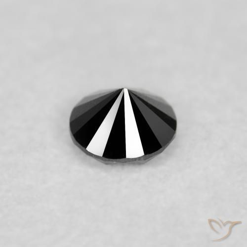 9,17 ctw natürlicher Schwarz Diamant, Runden, Lichtundurchlässig