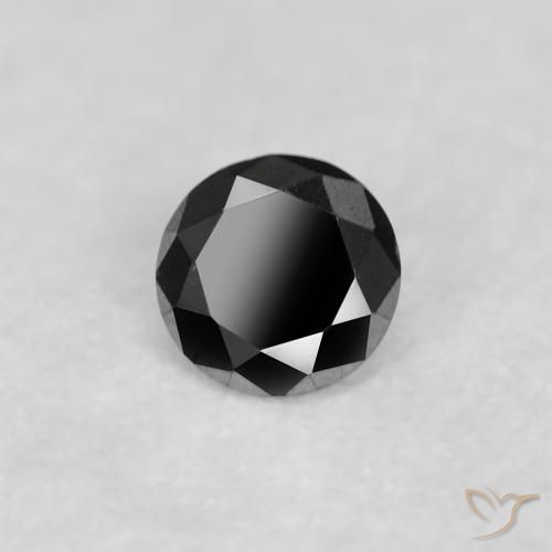 9,17 ctw natürlicher Schwarz Diamant, Runden, Lichtundurchlässig