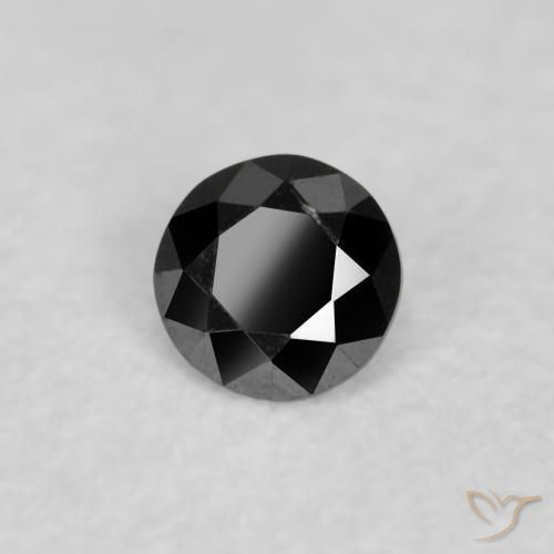 9,17 ctw natürlicher Schwarz Diamant, Runden, Lichtundurchlässig