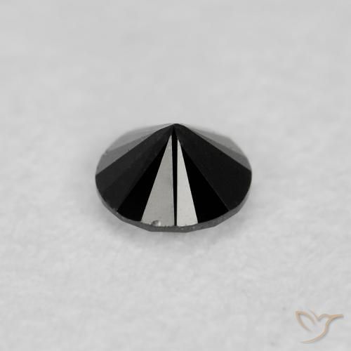 9,17 ctw natürlicher Schwarz Diamant, Runden, Lichtundurchlässig