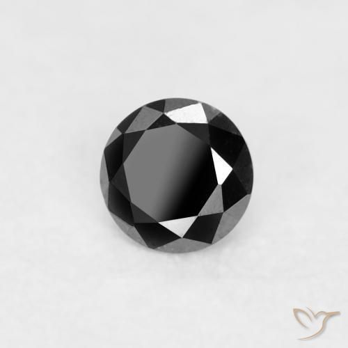 9,17 ctw natürlicher Schwarz Diamant, Runden, Lichtundurchlässig