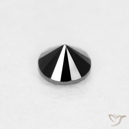9,17 ctw natürlicher Schwarz Diamant, Runden, Lichtundurchlässig