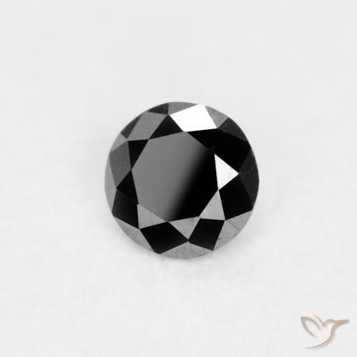 9,17 ctw natürlicher Schwarz Diamant, Runden, Lichtundurchlässig