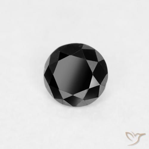 9,17 ctw natürlicher Schwarz Diamant, Runden, Lichtundurchlässig