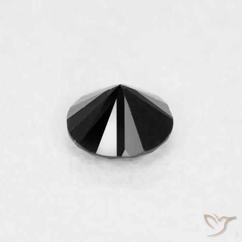 9,17 ctw natürlicher Schwarz Diamant, Runden, Lichtundurchlässig