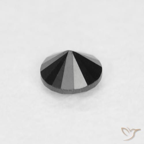 9,17 ctw natürlicher Schwarz Diamant, Runden, Lichtundurchlässig
