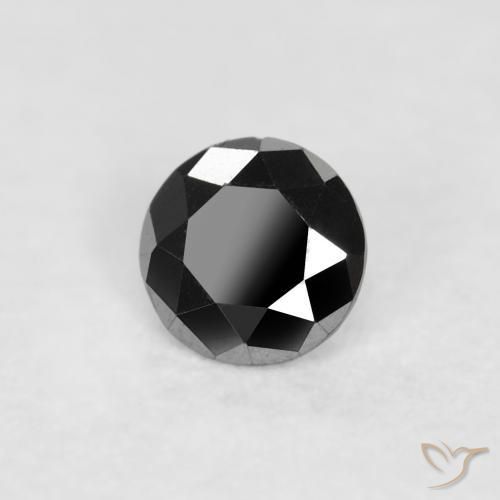 9,17 ctw natürlicher Schwarz Diamant, Runden, Lichtundurchlässig