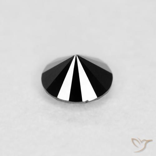 9,17 ctw natürlicher Schwarz Diamant, Runden, Lichtundurchlässig