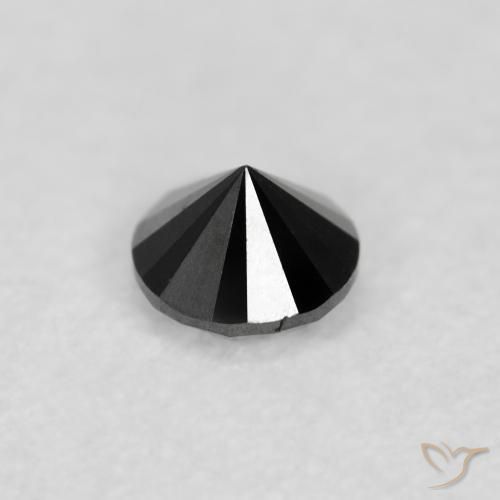 9,17 ctw natürlicher Schwarz Diamant, Runden, Lichtundurchlässig