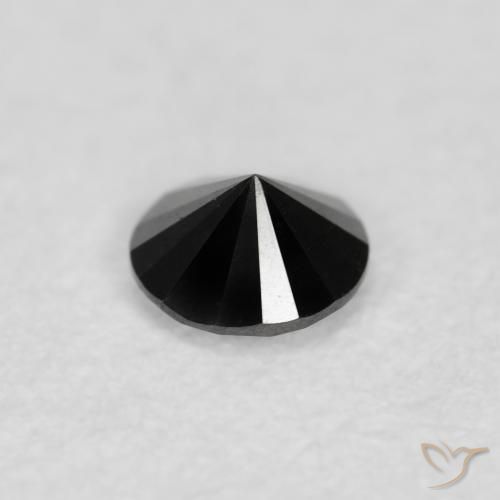 9,17 ctw natürlicher Schwarz Diamant, Runden, Lichtundurchlässig