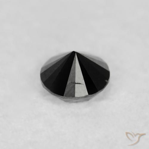 9,17 ctw natürlicher Schwarz Diamant, Runden, Lichtundurchlässig