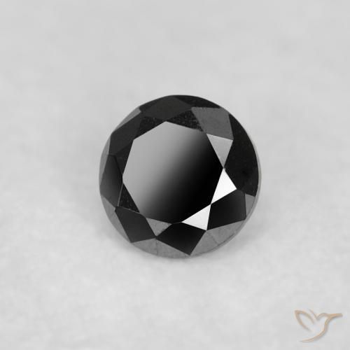 9,17 ctw natürlicher Schwarz Diamant, Runden, Lichtundurchlässig