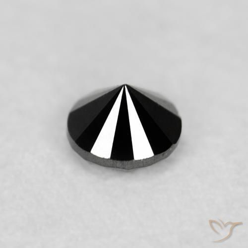 9,17 ctw natürlicher Schwarz Diamant, Runden, Lichtundurchlässig